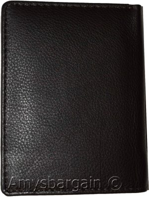 Lot of 2 FIZA NY Leather man's Tri-fold wallet Black Billfold wallet, New in Box - Image 7