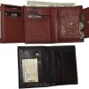 Lot of 2 Ladies Leather wallet 2 Flip side pieces 8 card slots 3ID Zip coin case