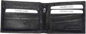 Lot of 2 Man's Bifold 2-in-1 Leather Wallet 9 Card Slot 3 ID 3 Bill pockets new - Image 5