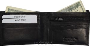 Lot of 2 Man's Bifold 2-in-1 Leather Wallet 9 Card Slot 3 ID 3 Bill pockets new - Image 8