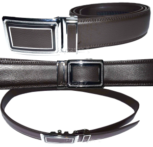 Lot of 2. Men's Belt. Brown Automatic lock belt Size 47-49" Dress & Casual belt - Image 11