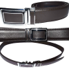 Lot of 2. Men's Belt. Brown Automatic lock belt Size 47-49" Dress & Casual belt