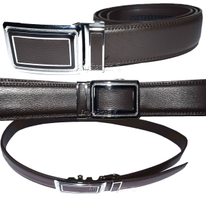 Lot of 2. Men's Belt. Brown Automatic lock belt Size 47-49" Dress & Casual belt - Image 10