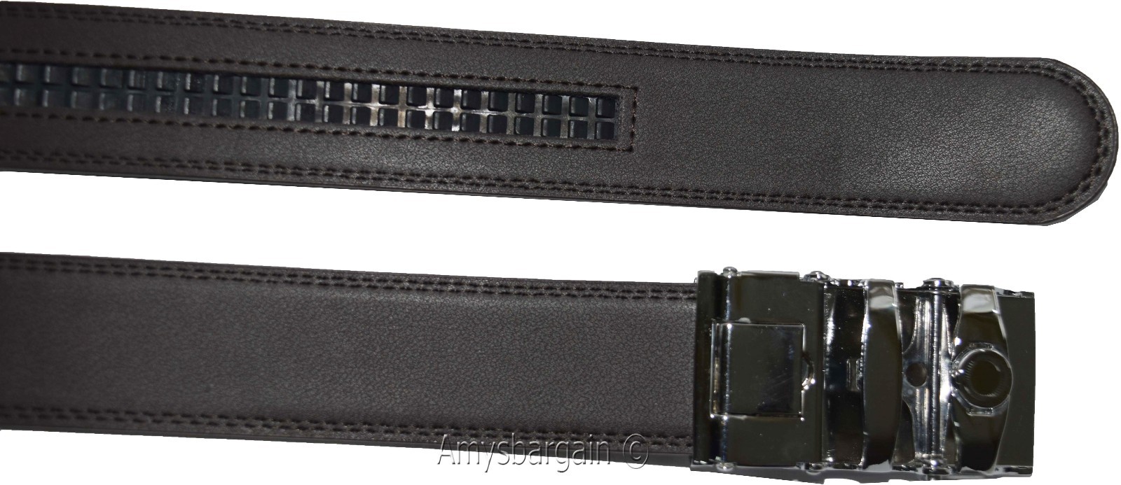 Lot of 2. Men's Belt. Brown Automatic lock belt Size 49-51 inches Dress belt BN* - Image 13