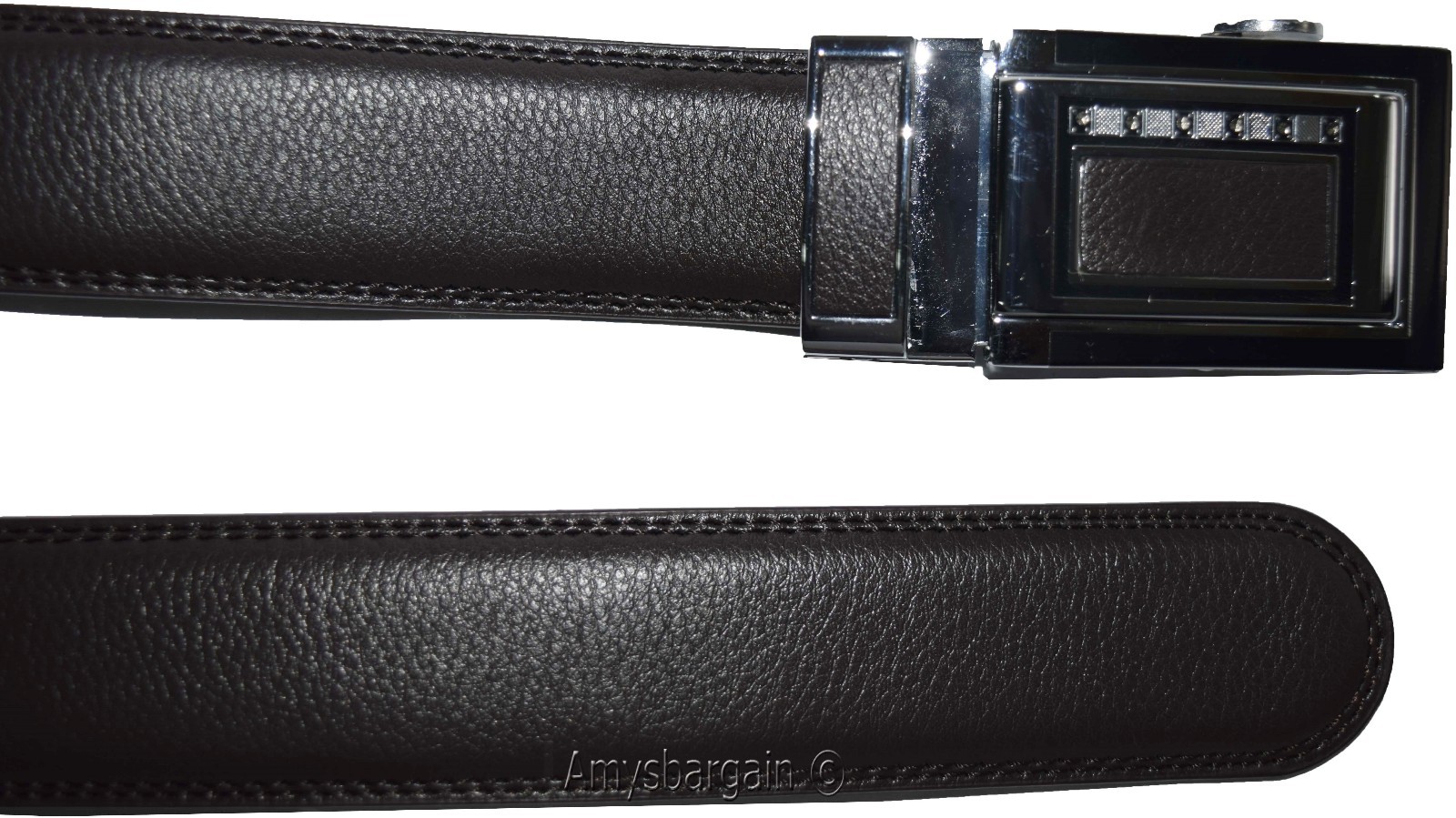 Lot of 2. Men's Belt. Brown Automatic lock belt Size 49-51 inches Dress belt BN* - Image 10
