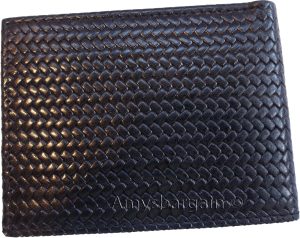 Lot of 2 New Woven Printed Leather man's bi fold wallet 6 cards ID new Wallet - Image 12
