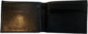 Lot of 2 New Woven Printed Leather man's bi fold wallet 6 cards ID new Wallet - Image 10