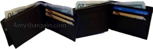 Lot of 2 New man's skinny leather Bi-fold wallet 6 bank card holder 2 bill slots - Image 10
