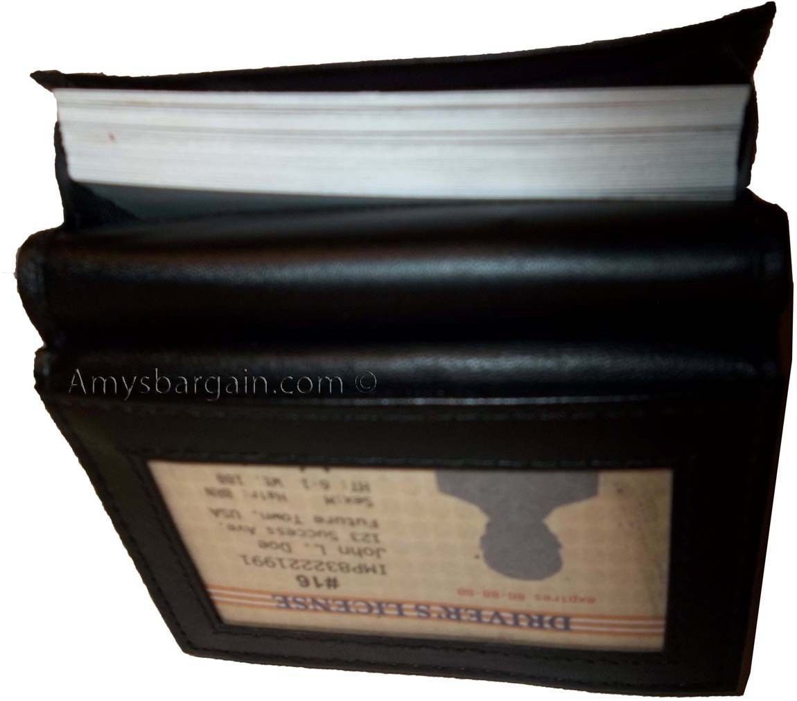 Lot of 2 women men's Leather Business Credit Card ID card Holder Sixty cards #1 - Image 6