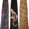 Lot of 3 Men's tie Cutter and Buck Designer Silk Men's Neck Wear Made in USA L3