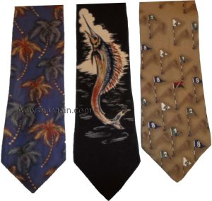 Lot of 3 Men's tie Cutter and Buck Designer Silk Men's Neck Wear Made in USA L3 - Image 4