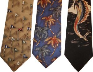 Lot of 3 Men's tie Cutter and Buck Designer Silk Men's Neck Wear Made in USA L3 - Image 7