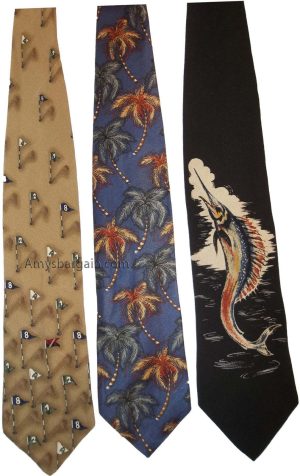 Lot of 3 Men's tie Cutter and Buck Designer Silk Men's Neck Wear Made in USA L3 - Image 8