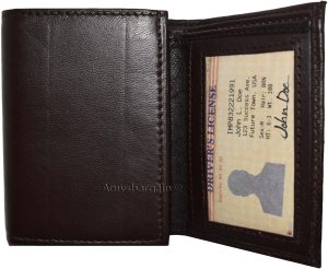 Lot of 3 New Trifold Leather Man’s wallet 9 card space 2 ID Window 2 bill slots - Image 7