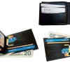 Lot of 3 New man's leather Black bi fold wallet 12 credit cards 2 bill slots ID