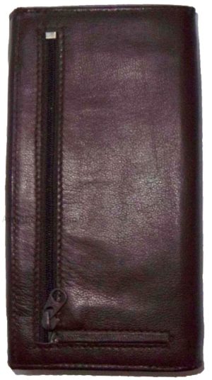 Lot of 3 Woman's Leather checkbook wallet 6 Credit card ID 7 Bill pockets BR New - Image 9