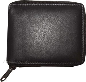 Lot of 3 Zip around FIZA NY leather men's wallet Brown Bi-fold wallet 6 card BN - Image 10