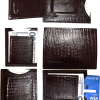 Lot of 5 leather money clip Brown Lizard skin printed unbranded money Clips new
