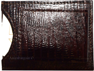 Lot of 5 leather money clip Brown Lizard skin printed unbranded money Clips new - Image 3