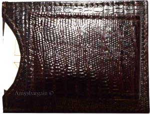 Lot of 5 leather money clip Brown Lizard skin printed unbranded money Clips new - Image 4