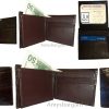 Lot of 6 Crocodile Skin Printed Leather man's Bifold wallet, ID, 2 billfolds New