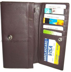 Lot of 6 New Women's checkbook wallet, Brown leather Ladies checkbook wallet NWT - Image 4