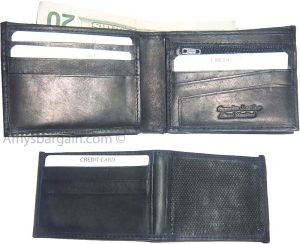 Man's 2-in-1 Leather Wallet 9 Card Spaces 2 ID windows 3 bill slots B new wallet - Image 6