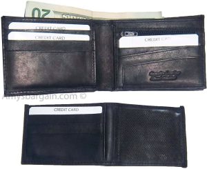Man's 2-in-1 Leather Wallet 9 Card Spaces 2 ID windows 3 bill slots B new wallet - Image 10