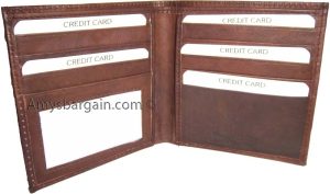 Man’s Hipster wallet US leather Euro/International currency's case 8 credit card