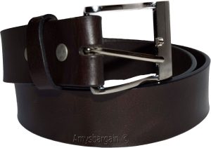 Men's Belt, 47-50" Solid Leather Belt. Men's Brown Casual Leather belt, New belt - Image 4