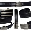 Men's Belt, Leather Dress Belt, Auto Lock belt, 46-50" Quick lock belt Brand New