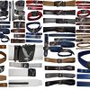 Men's Belt Leather Dress Casual Auto Lock belt Self locking buckle 30 to 50 inch