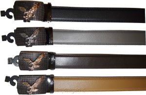 Men's Belt Leather Dress Casual Auto Lock belt Self locking buckle 30 to 50 inch - Image 4