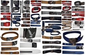 Men's Belt Leather Dress Casual Auto Lock belt Self locking buckle 30 to 50 inch
