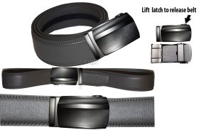 Men’s Belt Real Leather size L Automatic lock Dress + Casual belt Fashion belt.