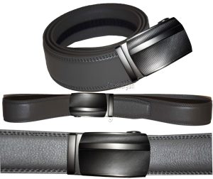 Men’s Belt Real Leather size L Automatic lock Dress + Casual belt Fashion belt. - Image 4