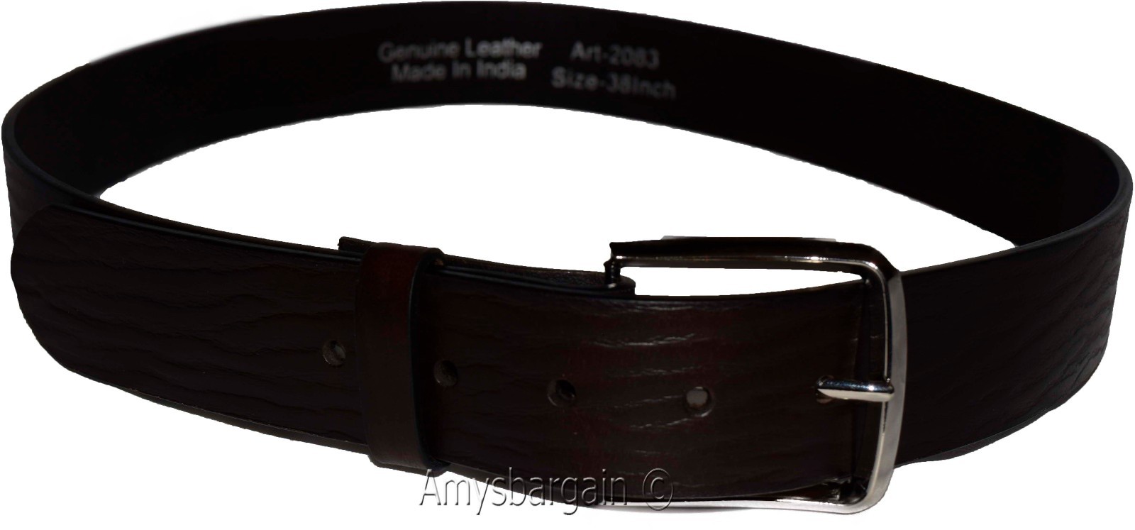 Men's Belt. Size Large. Solid Leather Belt. Men's Brown Strong Leather Belt NWT - Image 13