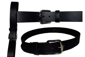 Men's Belt length X Large Solid Leather Belt Men's Black Strong Leather Belt BN - Image 3