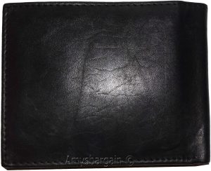 Men's Bifold leather wallet, 2 center pieces 9 card 3 IDs Genuine leather wallet - Image 13