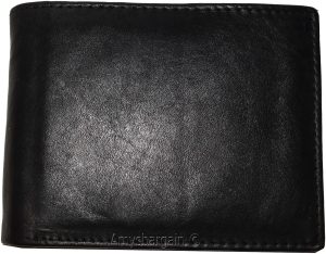 Men's Bifold leather wallet, 2 center pieces 9 card 3 IDs Genuine leather wallet - Image 7