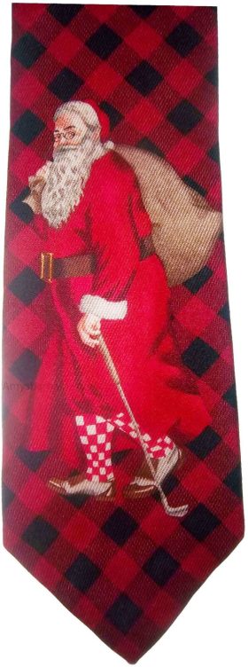 Men's Christmas/Santa Tie Cutter and Buck Designer Silk Tie Neck wear Gift item