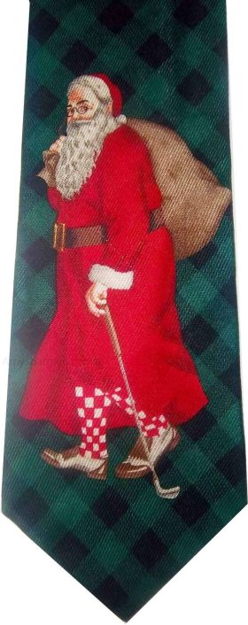 Men's Christmas/Santa Tie Cutter and Buck Designer Silk Tie Neck wear Gift item