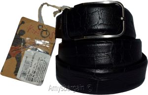 Men's Leather Belt size 32 Crocodile skin printed leather belt belt waist band - Image 7