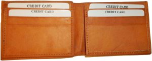 Men's Leather Wallet 12 Card Holder 2 ID Windows 2 Bill Pockets bnwt - Image 9