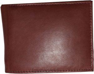 Men's Leather Wallet 3 Bill space leather men's Bifold wallet Zip change pocket - Image 4