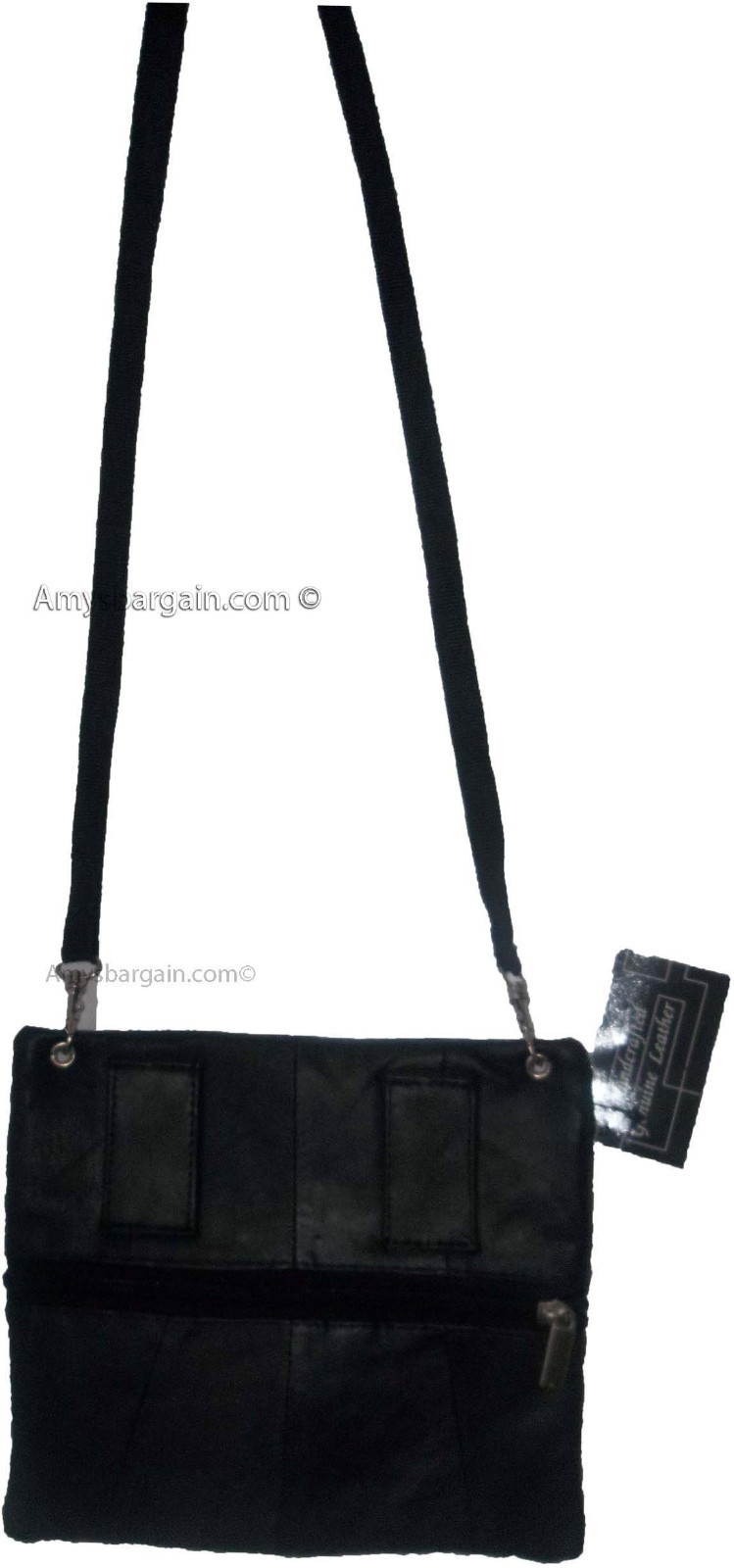 Men's Leather all purpose hand bag waist bag belt bag waist pouch 5 zip pockets - Image 12