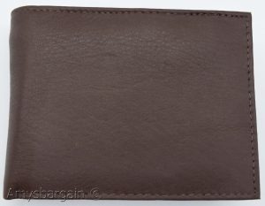 Men's RFID brown wallet bifold genuine leather protect IDs credit cards in box. - Image 11