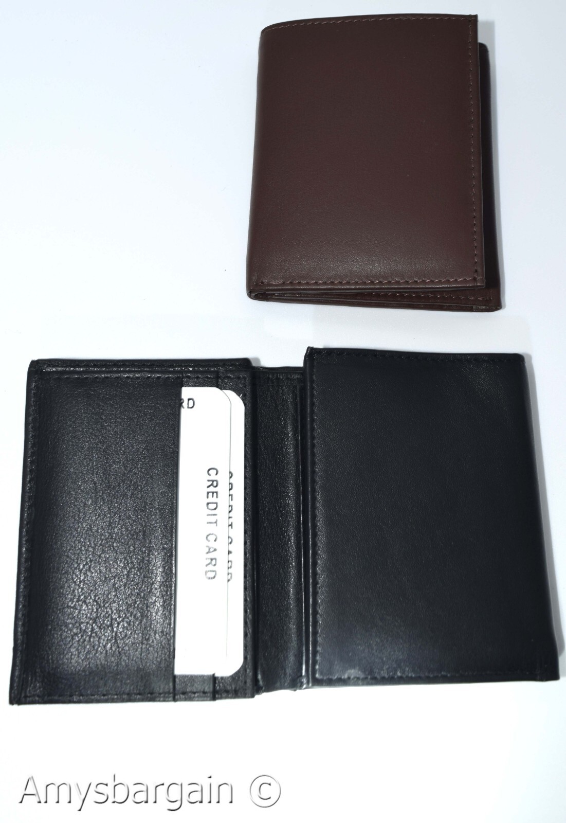 Men's RFID genuine leather trifold wallet secure IDs credit cards br new in box - Image 14