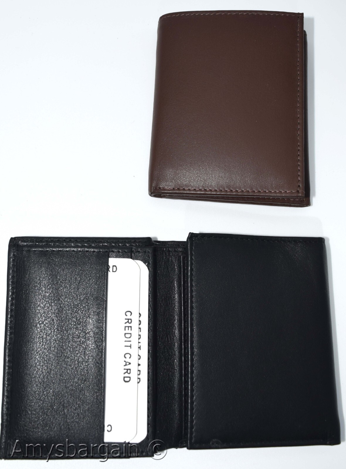 Men's RFID genuine leather trifold wallet secure IDs credit cards br new in box - Image 15