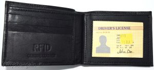Men's RFID wallet bifold genuine leather secure IDs credit cards br new in box. - Image 14
